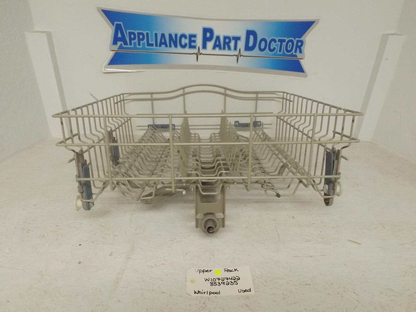 Whirlpool Dishwasher W10727422 8539235 Upper Rack Used Whirlpool Dishwasher W10727422 8539235 Upper Rack Used